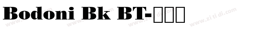 Bodoni Bk BT字体转换